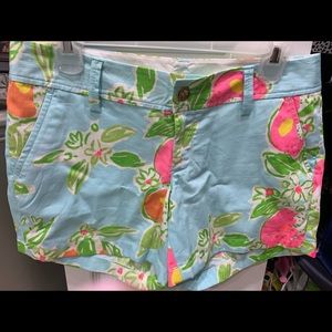 Lilly Pulitzer Callahan Pool Blue/Pink Shorts